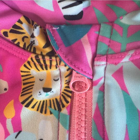 12 Month old Long sleeve Rashguard Swimsuit Animal Safari Tropical - Picture 4 of 11